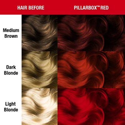 MANIC PANIC Pillarbox Red Hair Color - Amplified - Semi Permanent Hair Dye - Deep True Red Color - For Dark & Light Hair - Vegan, PPD & Ammonia-Free - For Coloring Hair with Men & Women - Image 3