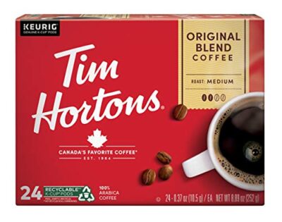 Tim Hortons Original Blend, Medium Roast Coffee, Single-Serve K-Cup Pods Compatible with Keurig Brewers, 24 Count(Pack of 1)(Packaging may vary) - Image 2
