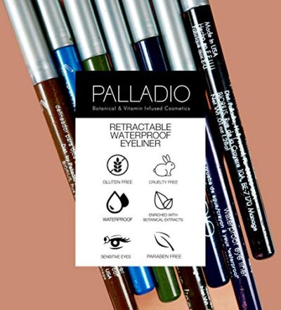 Palladio Retractable Waterproof Eyeliner, Richly Pigmented Color and Creamy, Slip Twist Up Pencil Eye Liner, Smudge Proof Long Lasting Application, All Day Wear, No Sharpener Required, Black Brown - Image 8