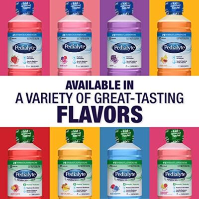 Pedialyte AdvancedCare Electrolyte Solution with PreActiv Prebiotics, Hydration Drink, Strawberry Lemonade, 1 Liter, 4 Count - Image 6