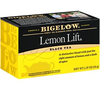 Bigelow, Black Tea, Lemon Lift, 20 Tea Bags, 1.37 oz (38 g)