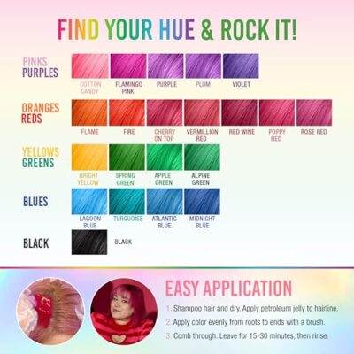 Punky Cotton Candy Semi Permanent Conditioning Hair Color, Vegan, PPD and Paraben Free, lasts up to 35 washes, 3.5oz - Image 6