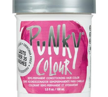 Punky Flamingo Pink Semi Permanent Conditioning Hair Color, Non-Damaging Hair Dye, Vegan, PPD and Paraben Free, Transforms to Vibrant Hair Color, lasts up to 40 washes, 3.5oz