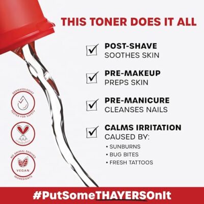 Thayers Alcohol-Free Rose Petal Witch Hazel Facial Toner for Glowing Skin, Soothing, Hydrating, Refreshing Toner for Normal and Combination Skin, 3oz - Image 6