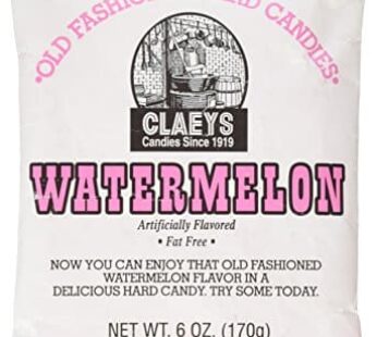 Claeys Old Fashioned Hard Candy, Watermelon, 6 Ounce