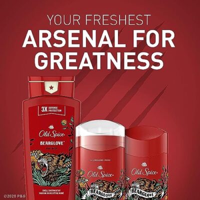 Old Spice Antiperspirant and Deodorant for men, 24/7 Sweat and Odor Protection, Bearglove Scent, Invisible Solid Stick, Twin Pack, 2 x 2.6oz - Image 7