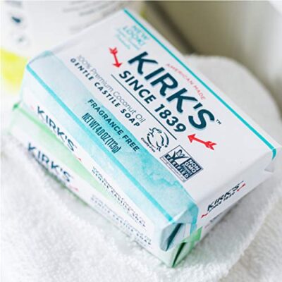 Kirk's Original Coco Castile Bar Soap Fragrance Free 4 Ounces (8 Pack) - Image 9