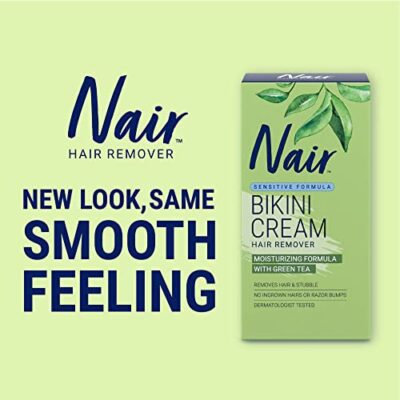 Nair Bikini Cream with Green Tea Sensitive Formula, 1.7 Ounce - Image 3
