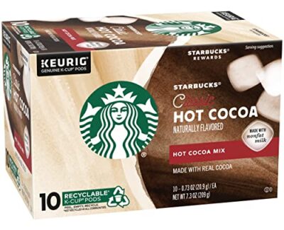 Starbucks Classic Hot Cocoa K-Cup Pods, Made with Real Cocoa & Nonfat Milk, K-Cup Pods for Keurig Brewing System, 10 CT K-Cups Per Box (10 Count (Pack of 2)) - Image 3