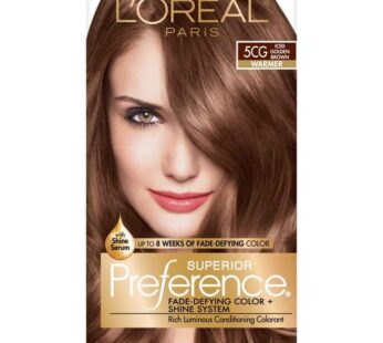 L’Oreal Paris Superior Preference Permanent Color, 5CG Iced Golden Brown 1 ea (Pack of 3)