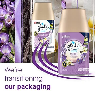 Glade Automatic Spray Refill, Air Freshener for Home and Bathroom, Lavender & Vanilla, 6.2 Oz, 2 Count - Image 13