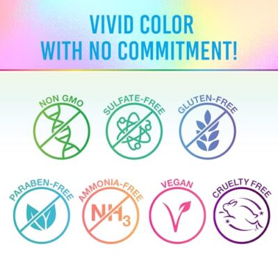 Punky Temporary Hair Color Spray, Bengal Blue, Non-Sticky, Non-Damaging, Travel Size Hair Dye for Instant Vivid Hair Color, 3.5 oz - Image 4