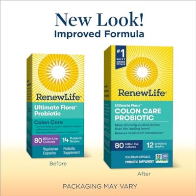 Renew Life Probiotic Colon Care Probiotic Capsules, Daily Supplement Offers Colon Support, L. Rhamnosus GG, Dairy, Soy and gluten-free, 80 Billion CFU, 60 Count - Image 2
