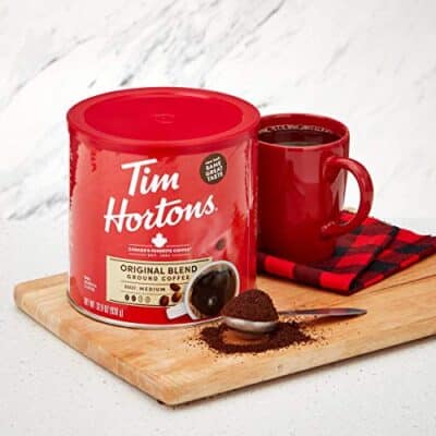 Tim Hortons Original Blend, Medium Roast Ground Coffee, Canada?s Favorite Coffee, Made with 100% Arabica Beans, 32.8 Ounce Canister - Image 5