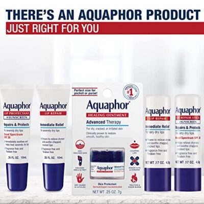 Aquaphor Lip Repair Ointment - Long-lasting Moisture to Soothe Dry Chapped Lips - .35 fl. oz. Tube - Image 7