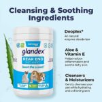 Vetnique Labs Glandex Dog Wipes for Pets Cleansing & Deodorizing Anal Gland Hygienic Dog & Cat Wipes with Vitamin E, Skin Conditioners and Aloe (75ct) - Image 5