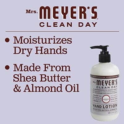 MRS. MEYER'S CLEAN DAY Hand Lotion for Dry Hands, Non-Greasy Moisturizer Made with Essential Oils, Lavender, 12 oz - Image 4