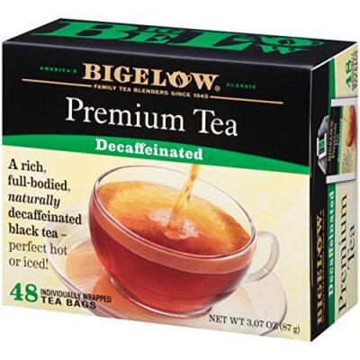 Bigelow 48 Count Premium Decaffeinated Blend Black Tea, Contains 48 Individually Wrapped Tea Bags, Decaf Tea - Image 3