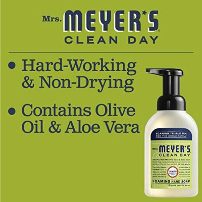 MRS. MEYER'S CLEAN DAY Foaming Hand Soap, Lemon Verbena Scent, 10 Fl oz (Pack of 2) - Image 6