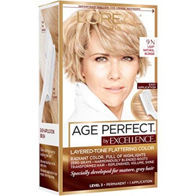 L'Oreal Paris Age Perfect Permanent Hair Color, 9N Light Natural Blonde, 1 kit - Image 9