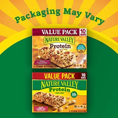 Nature Valley Protein Granola Bars, Salted Caramel Nut, Snack Bars, 10 ct, 14.2 OZ (Pack of 8) - Image 2