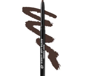 Ruby Kisses Auto Lip Liner Pencil, Long Lasting & Non-Fading, Smooth Application, Non-Feathering with Rich Color, No Sharpener Needed, Ideal for Full Lips Look (Dark Brown)