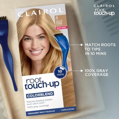 Clairol Root Touch-Up by Nice'n Easy Permanent Hair Dye, 7 Dark Blonde Hair Color, Pack of 1 - Image 8