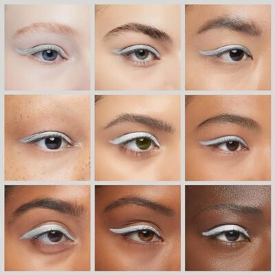 Palladio Wooden Eyeliner Pencil, Thin Pencil Shape, Easy Application, Firm yet Smooth Formula, Perfectly Outlined Eyes, Contour and Line, Long Lasting, Rich Pigment, White - Image 7