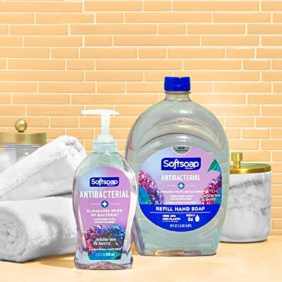 Softsoap Antibacterial Liquid Hand Soap, White Tea & Berry Scent Hand Soap, 11.25 Ounce, 6 Pack - Image 15