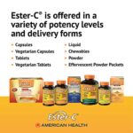 American Health Ester-C with Citrus Bioflavonoids Capsules - Gentle On Stomach, Non-Acidic Vitamin C - Non-GMO, 500 mg, 240 Count (Pack of 1), 120 Servings - Image 7