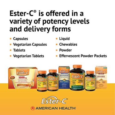 American Health Ester-C with Citrus Bioflavonoids Capsules - Gentle On Stomach, Non-Acidic Vitamin C - Non-GMO, 500 mg, 240 Count (Pack of 1), 120 Servings - Image 7
