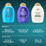 OGX Renewing + Argan Oil of Morocco Conditioner, Repair Conditioner & Argan Oil Helps Strengthen & Repair Dry, Damaged Hair, Paraben-Free, Sulfate-Free Surfactants, 25.4 fl. oz - Image 8