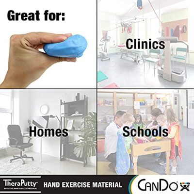 CanDo TheraPutty Standard Hand Exercise Putty For Rehabilitation, Exercises, Hand Therapy, and Occupational Therapy. Use To Strengthen Hand Muscles, Improve Fine Motor Skills, And Decrease Stress - Image 2