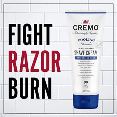Cremo Barber Grade Cooling Shave Cream, Astonishingly Superior Ultra-Slick Shaving Cream for Men, Fights Nicks, Cuts and Razor Burn, 6 Fl Oz - Image 2