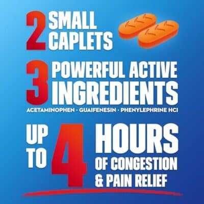 Mucinex Sinus Max Severe Congestion & Pain Relief, Maximum Strength Nasal & Sinus Relief, Decongestant for Adults, Acetaminophen Pain Reliever, Guaifenesin Expectorant and Mucus Removal, 20 Caplets - Image 4