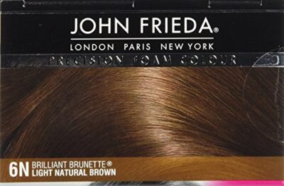 John Frieda Brown Permanent Precision Foam Hair Color Kit, Light Brown Hair Dye, 6N Light Natural Brown Hair Coloring Kit, 1 Application - Image 13