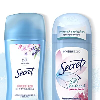 Secret Anti-Perspireant/Deoderant, Invisible Solid, Powder Fresh Scent, 1.6 oz - Image 8