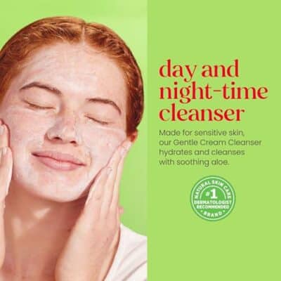 Burt's Bees Gentle Cream Cleanser with Aloe for Sensitive Skin, 98.9% Natural Origin, 6 Ounces - Image 5