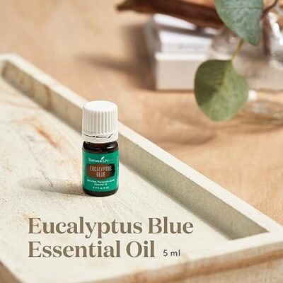 Young Living Eucalyptus Blue Premium Essential Oil Diffuser - 100% Pure, Cool & Refreshing Scent - Aromatherapy for Relaxation and Muscle Relief - 5ml Bottle - Image 2
