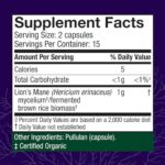 Host Defense Mushrooms Lion's Mane - Brain Health Support Supplement - Mushroom Supplement to Support Focus & Memory Function - Immune & Nervous System Support Supplement - 30 Capsules (15 Servings)* - Image 2