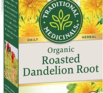 Traditional Medicinals Tea, Organic Roasted Dandelion Root, Supports Kidney Function & Healthy Digestion, 16 Tea Bags