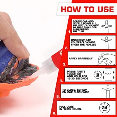 2 gm Loctite 235495 Super Glue Cyanoacrylate Super Glue Gel - Image 3