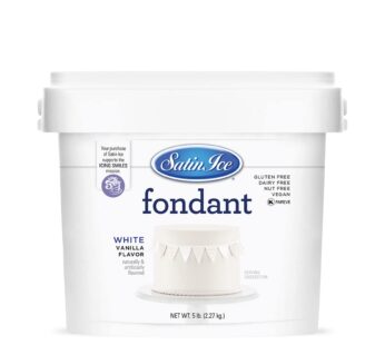 Satin Ice White Fondant, Vanilla, 5 Pounds