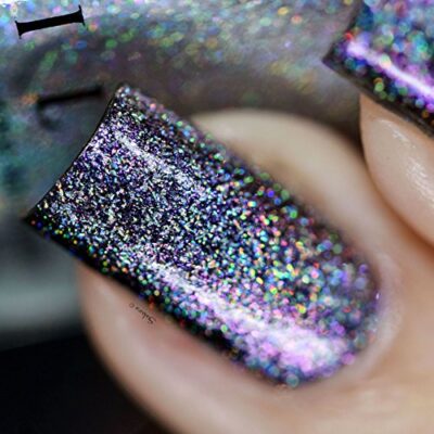 ILNP Chit Chat - Purple to Pink to Gold Color Kissed Ultra Holo Nail Polish - Image 6