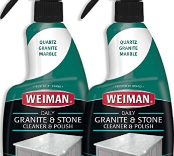 Weiman Granite Cleaner and Polish – 16 Ounce 2 Pack – For Granite Marble Soapstone Quartz Quartzite Slate Limestone Corian Laminate Tile Countertop and More