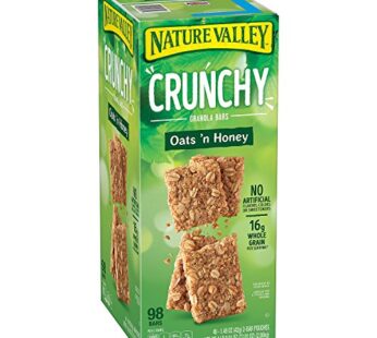 Nature Valley Crunchy Granola Bars Oats ‘N Honey, 98-Count 1.49oz bars