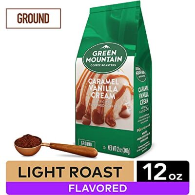 Green Mountain Coffee Roasters, Caramel Vanilla Cream, Ground Flavored Coffee, Light Roast, Bagged 12oz. - Image 3