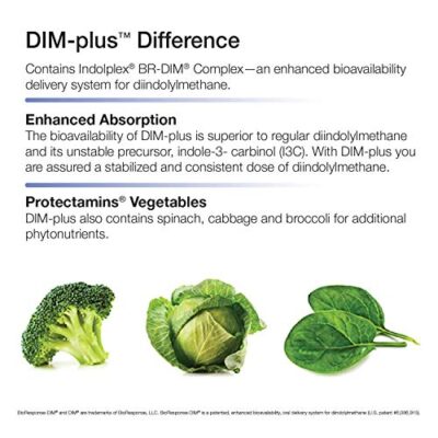 Nature's Way DIM-Plus, DIM Supplement, Supports Balanced Estrogen Metabolism*, Diindolylmethane, 60 Vegan Capsules (Packaging May Vary) - Image 8