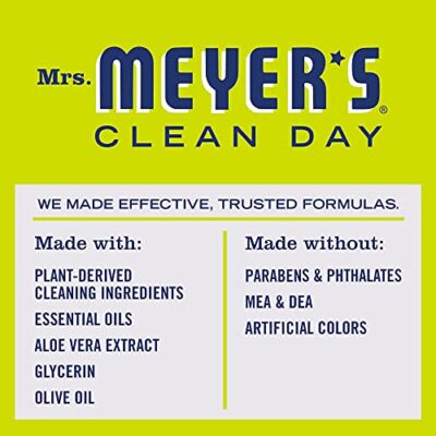 Mrs. Meyer's Clean Day Liquid Hand Soap, Cruelty-Free, and Biodegradable Hand Wash Made with Essential Oils, Lemon Verbena Scent, 12.5 Oz (Pack of 3) - Image 4