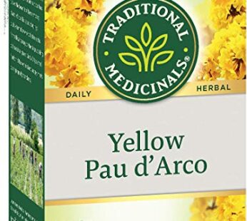 Traditional Medicinals Yellow Pau d?Arco Herbal Tea, Contributes to a Healthy You, (Pack of 6) – 96 Tea Bags Total